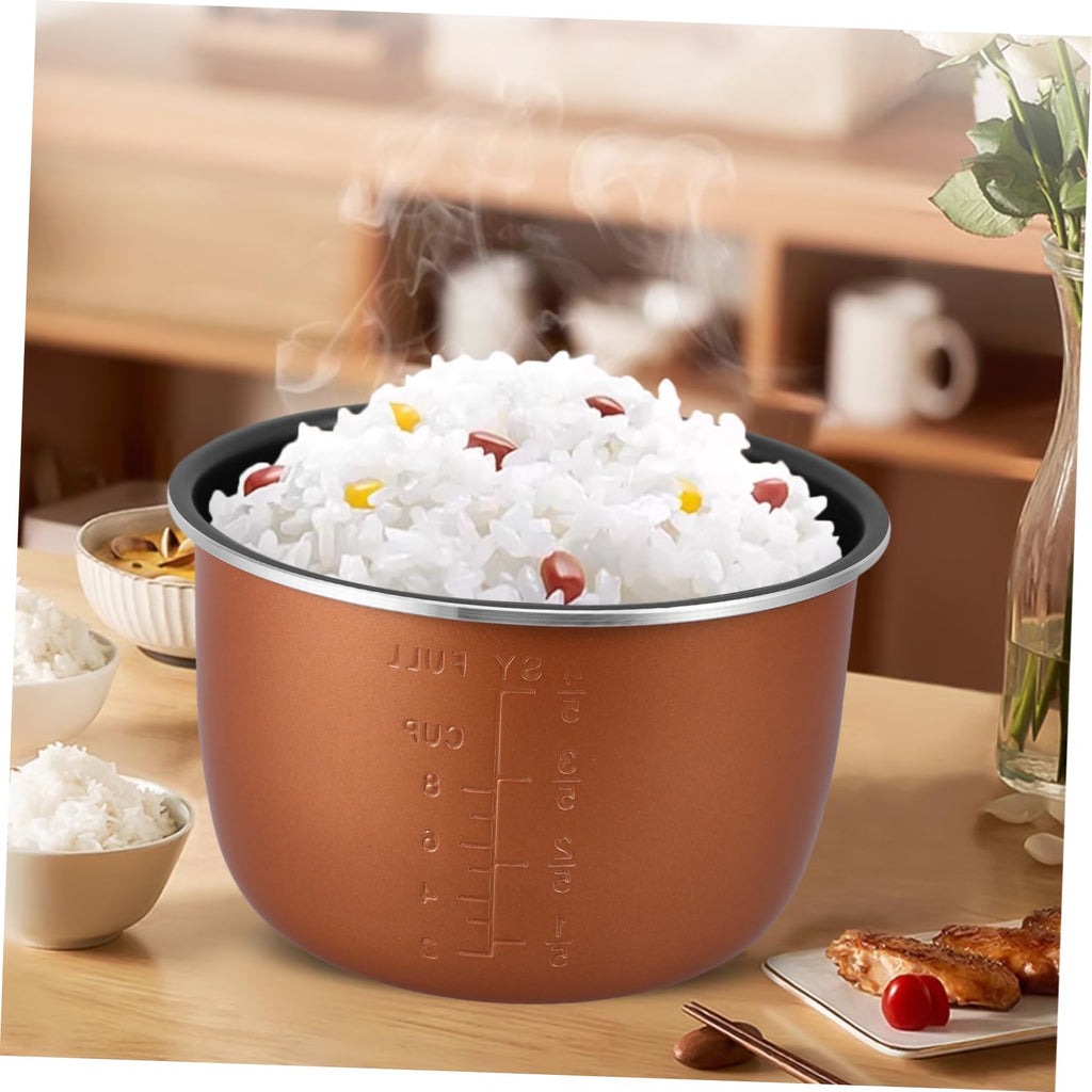 Non Stick Electric Cooker Inner Pot Aluminum Alloy Brown R190045