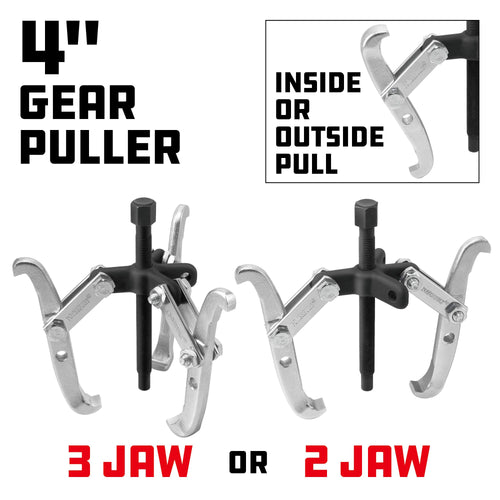 2/3 Jaw Reversible Gear Puller Set, 4-Inch X273725