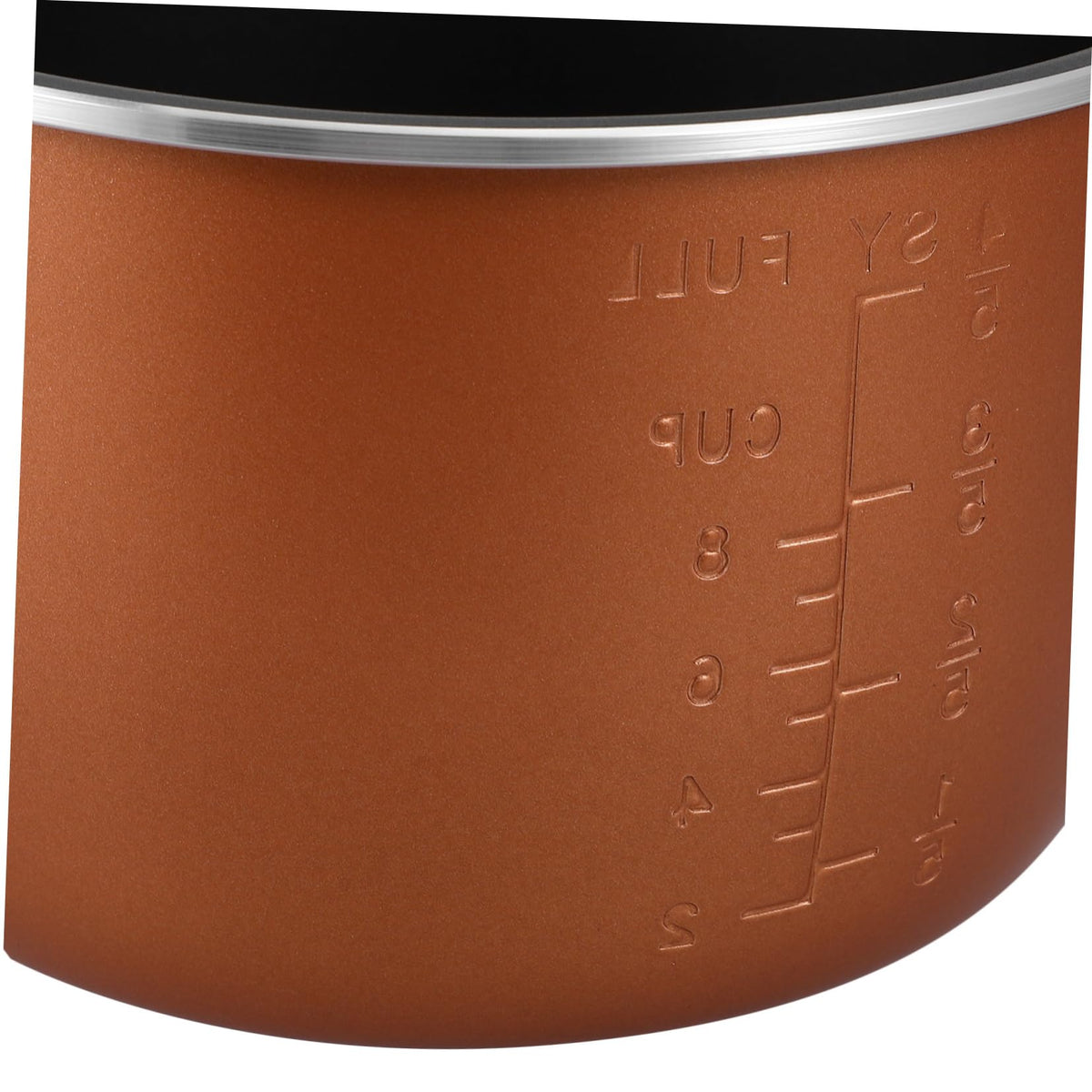 Non Stick Electric Cooker Inner Pot Aluminum Alloy Brown R190045