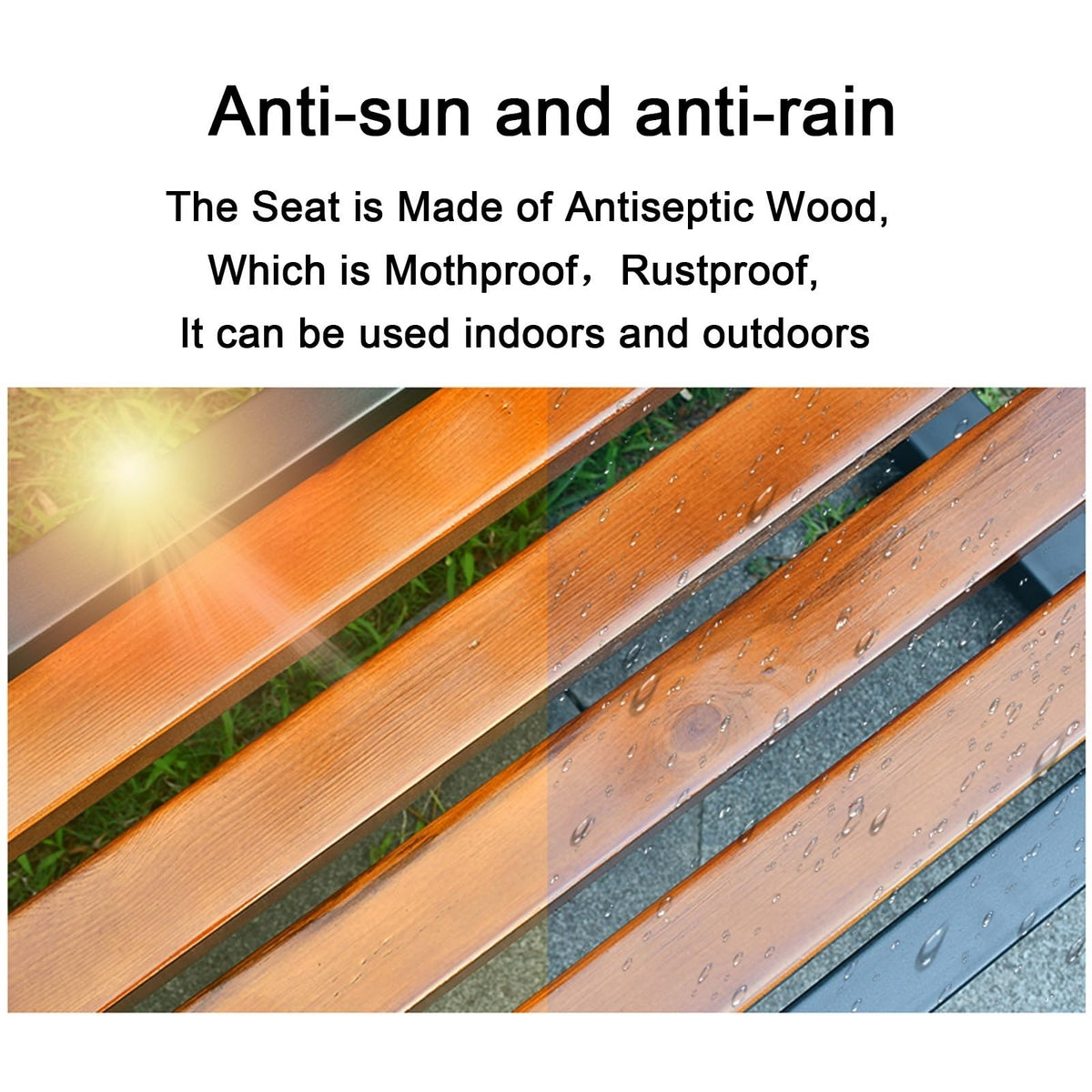 Outdoor Metal Park Bench X64924