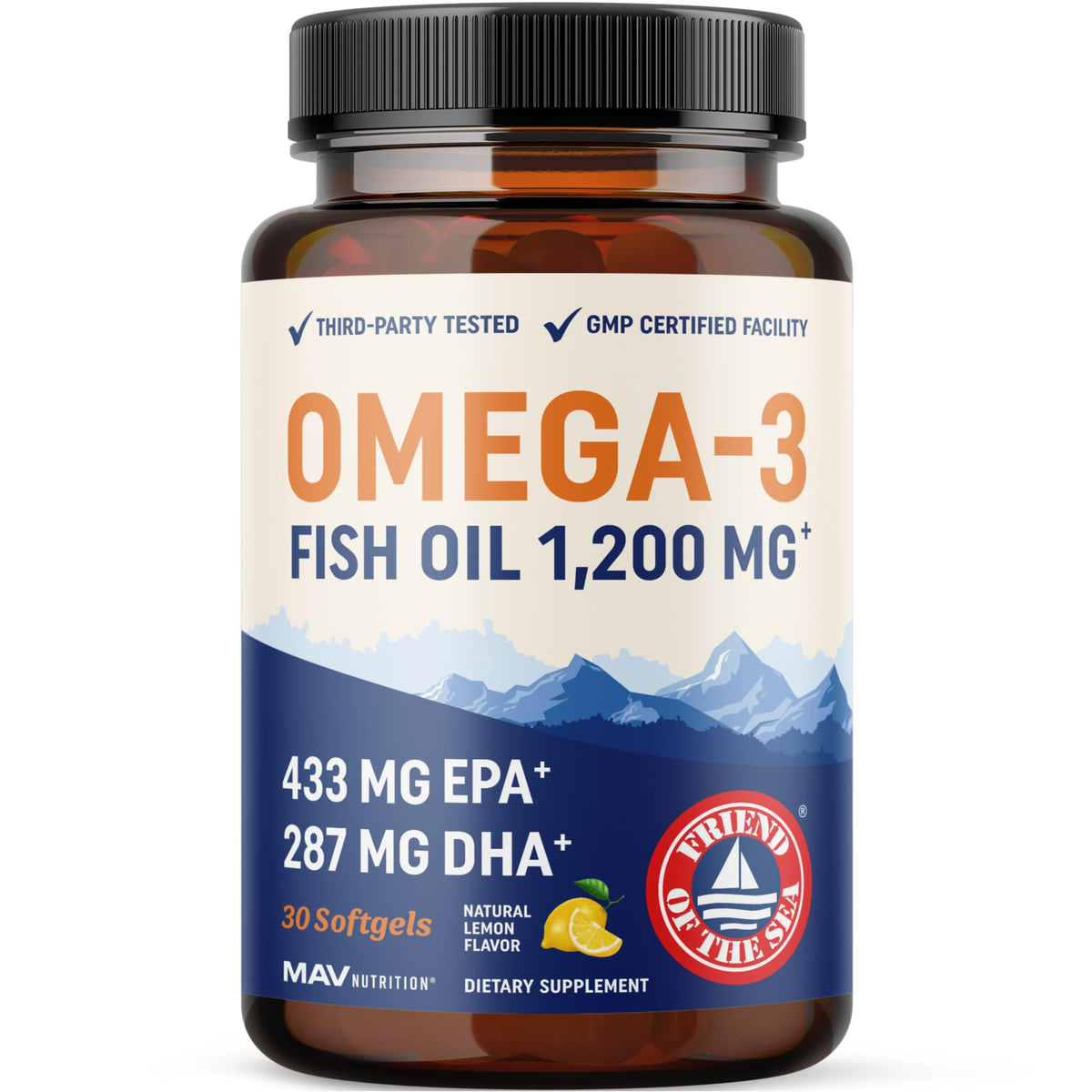Omega 3 Fish Oil 1200 mg EPA & DHA B7688