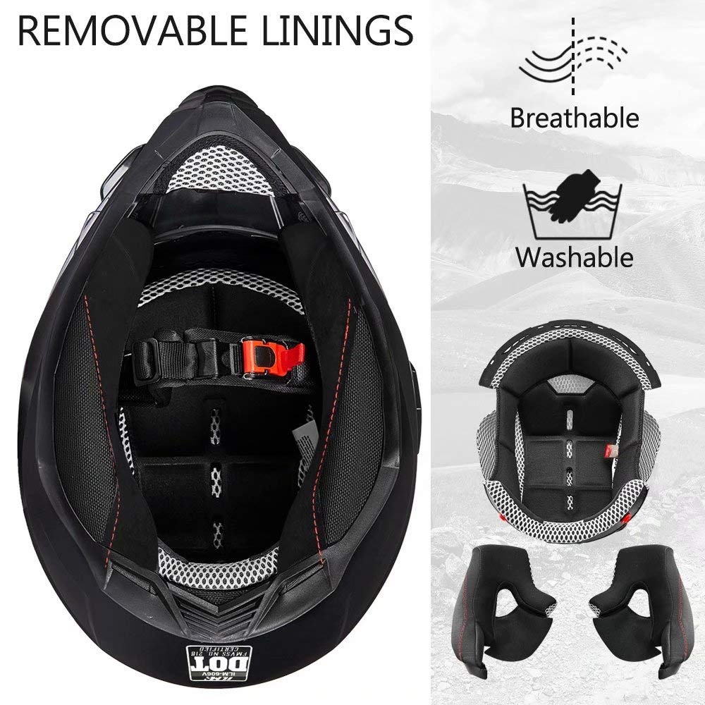 Full Face Dirt Bike ATV Helmet DOT Certified A673295