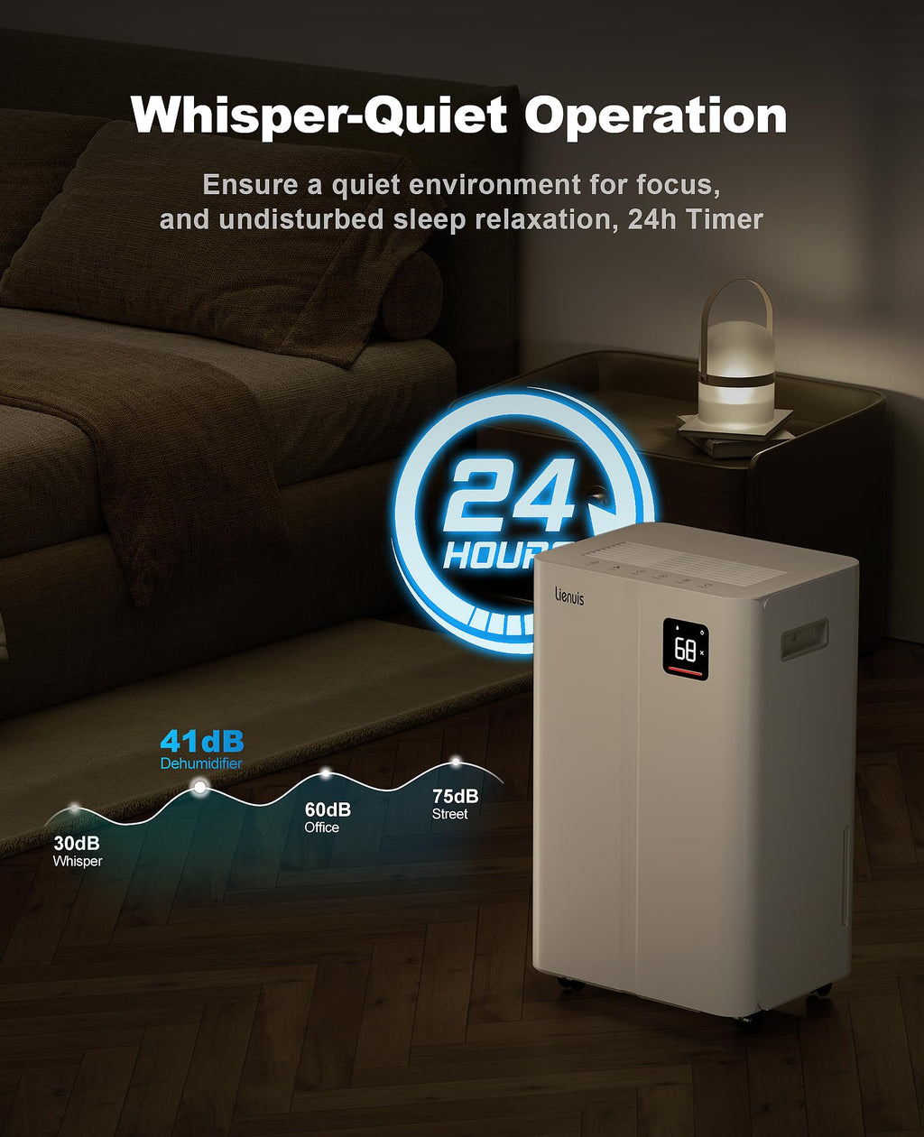 50 Pint Dehumidifier with Continuous Drain T528