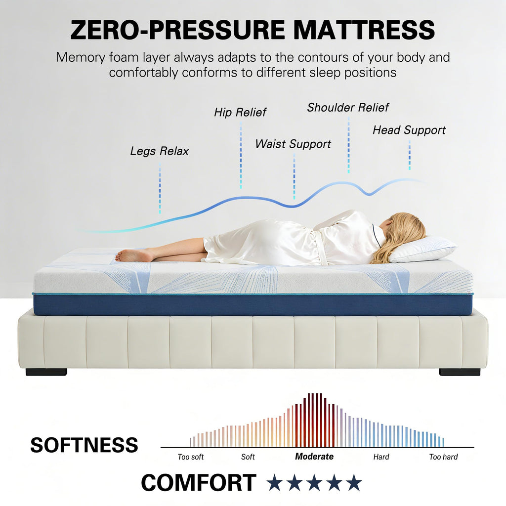 6 Inch Gel Memory Foam Twin Size Mattress K82551