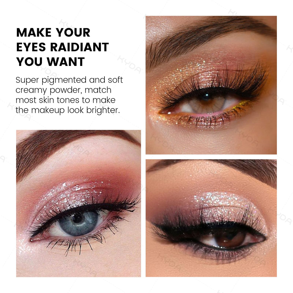 10 Colors Glitter Eyeshadow Palette U290