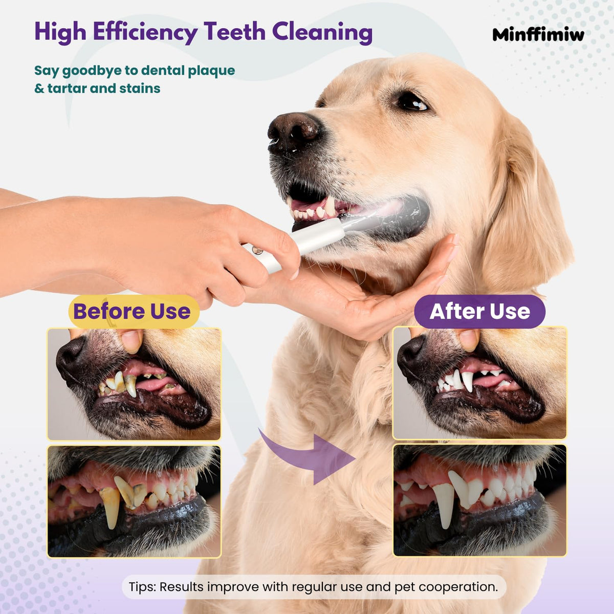 Dog Teeth Cleaning Kit with LED Light O991