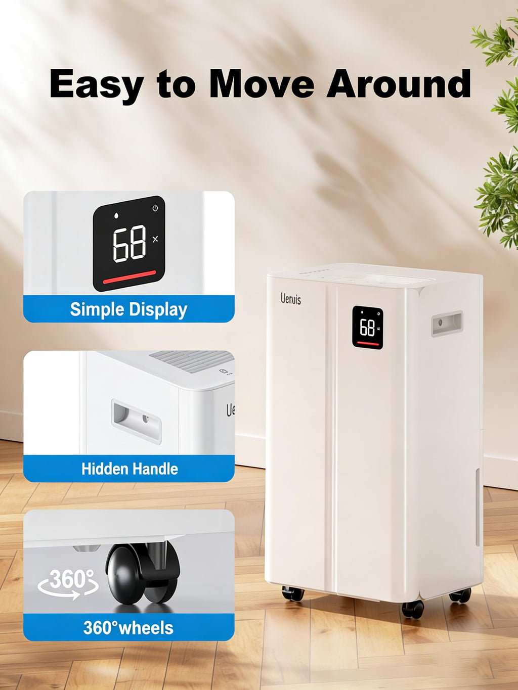 50 Pint Dehumidifier with Continuous Drain T528