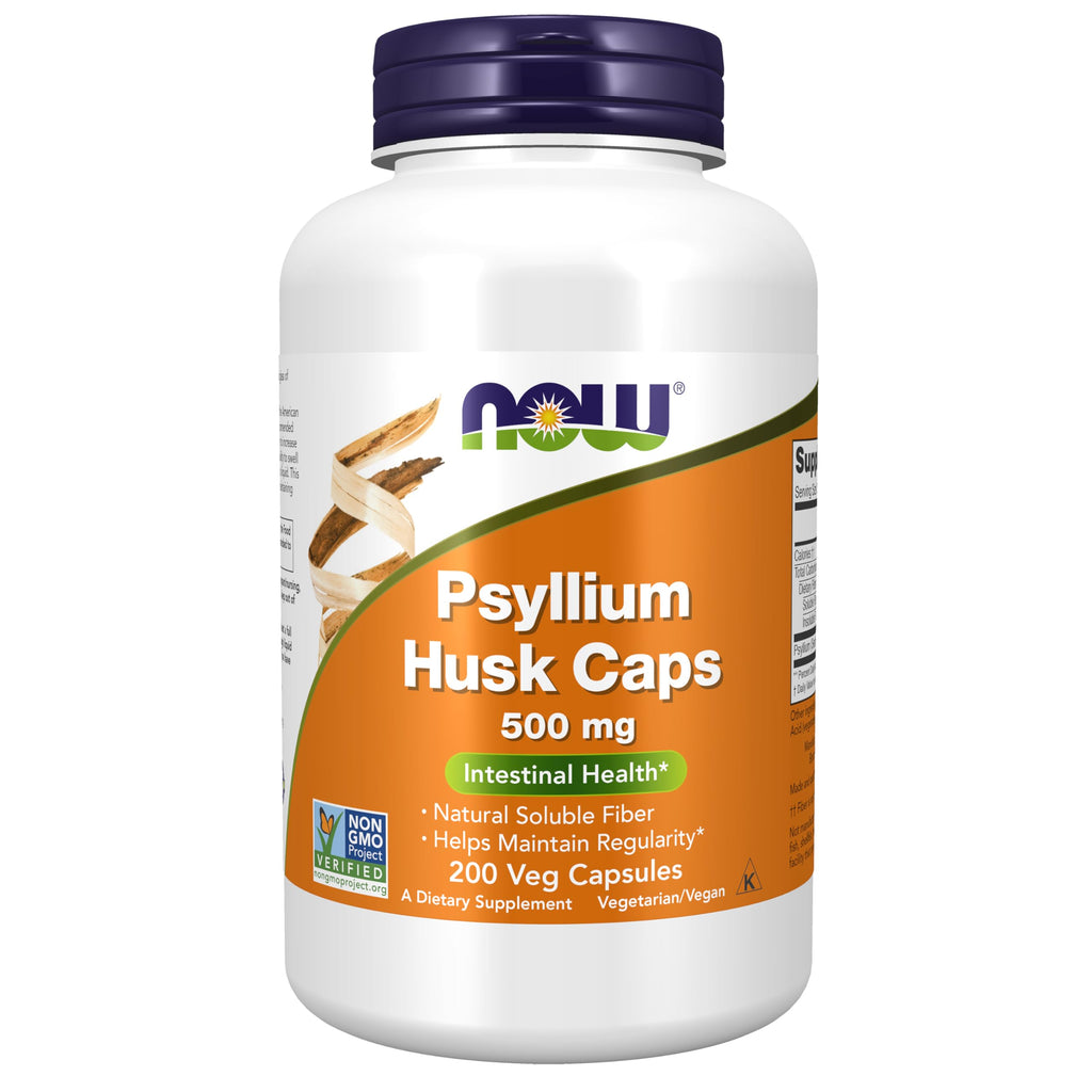 Psyllium Husk Caps 500mg 200 Veg Caps T8042