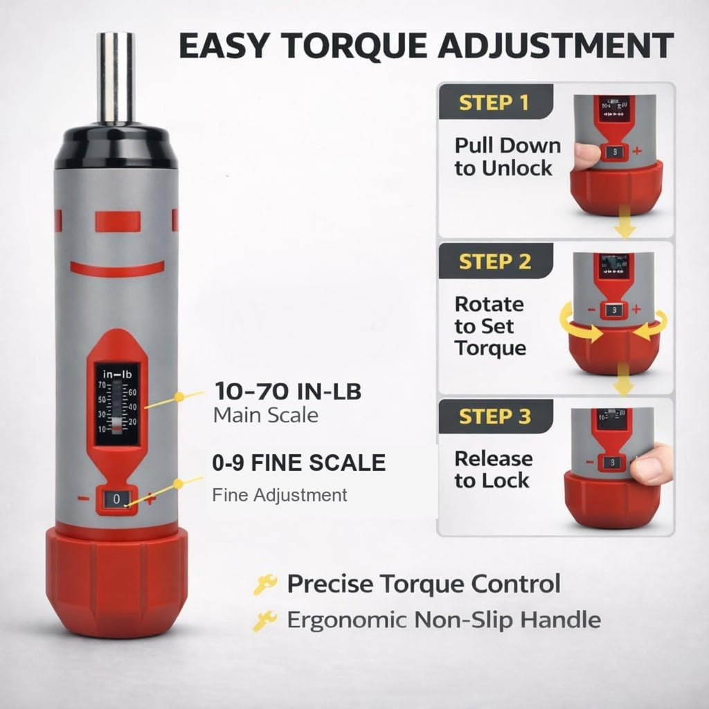 42-Piece Torque Screwdriver Set with 40 CR-V Bits L79716