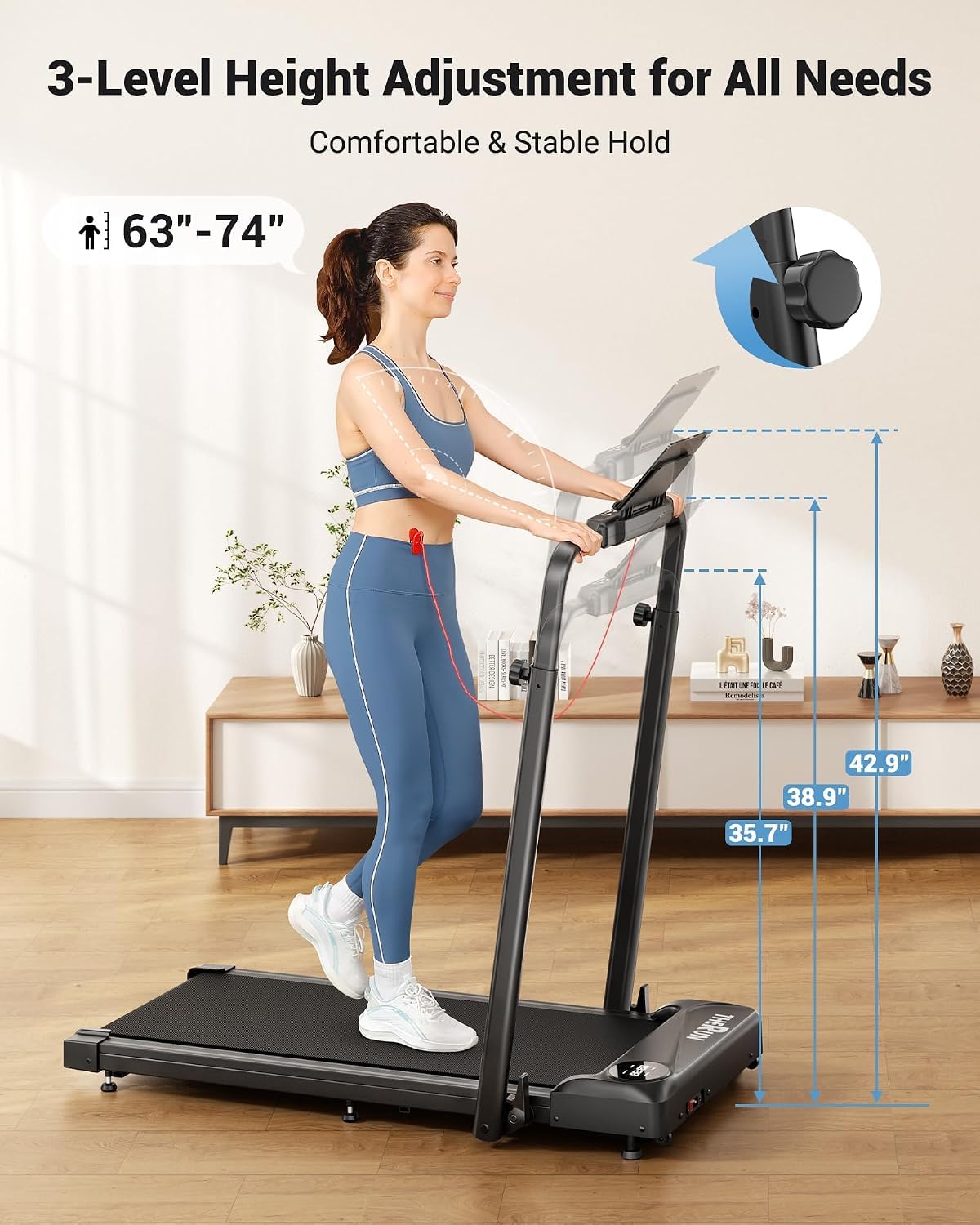 2 in 1 Under Desk Portable Treadmill H619