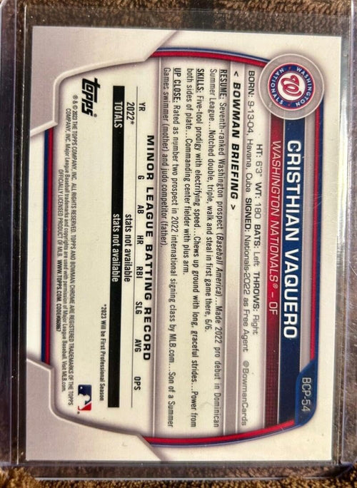2023 Bowman Chrome Mega Box Prospects Mojo Refractor Baseball J2607