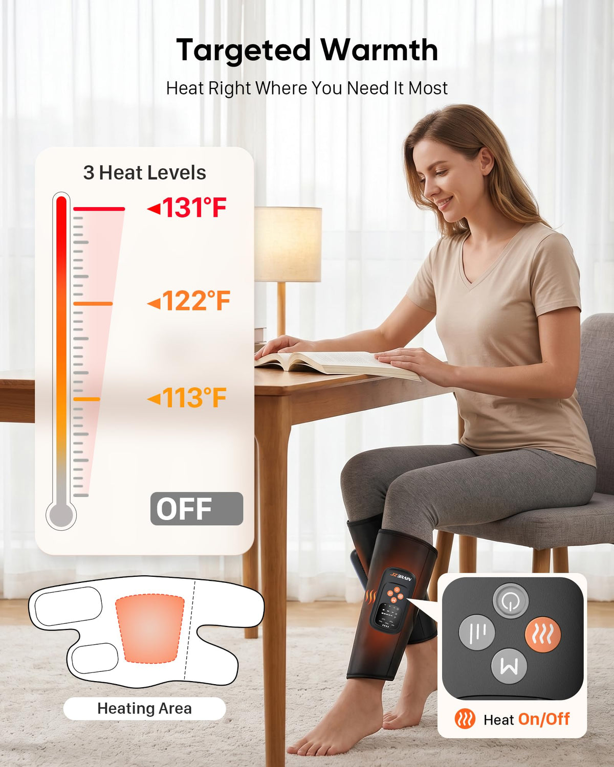 Cordless Air Compression Calf Massager B6764