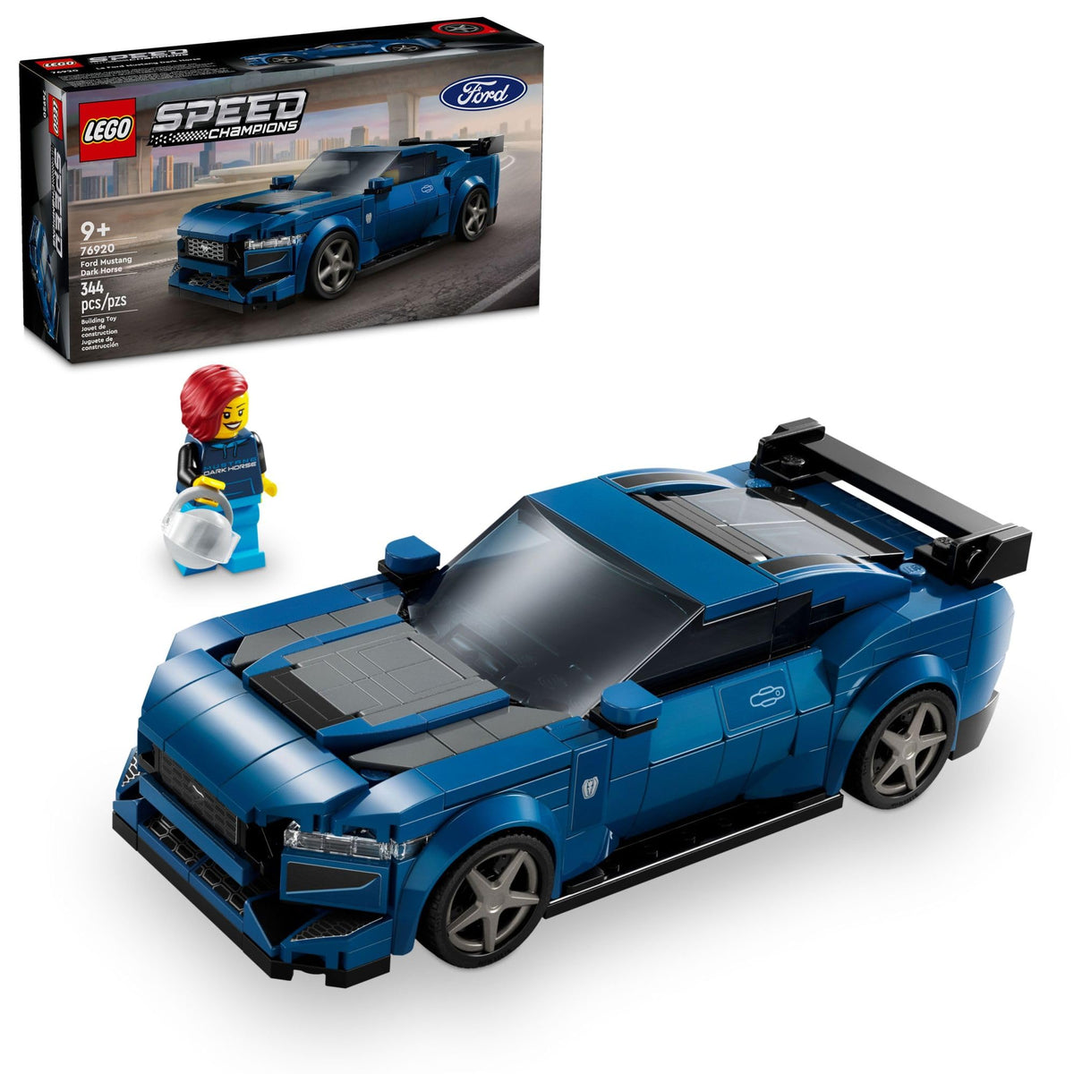Buildable Blue Sports Car Model Set V1042