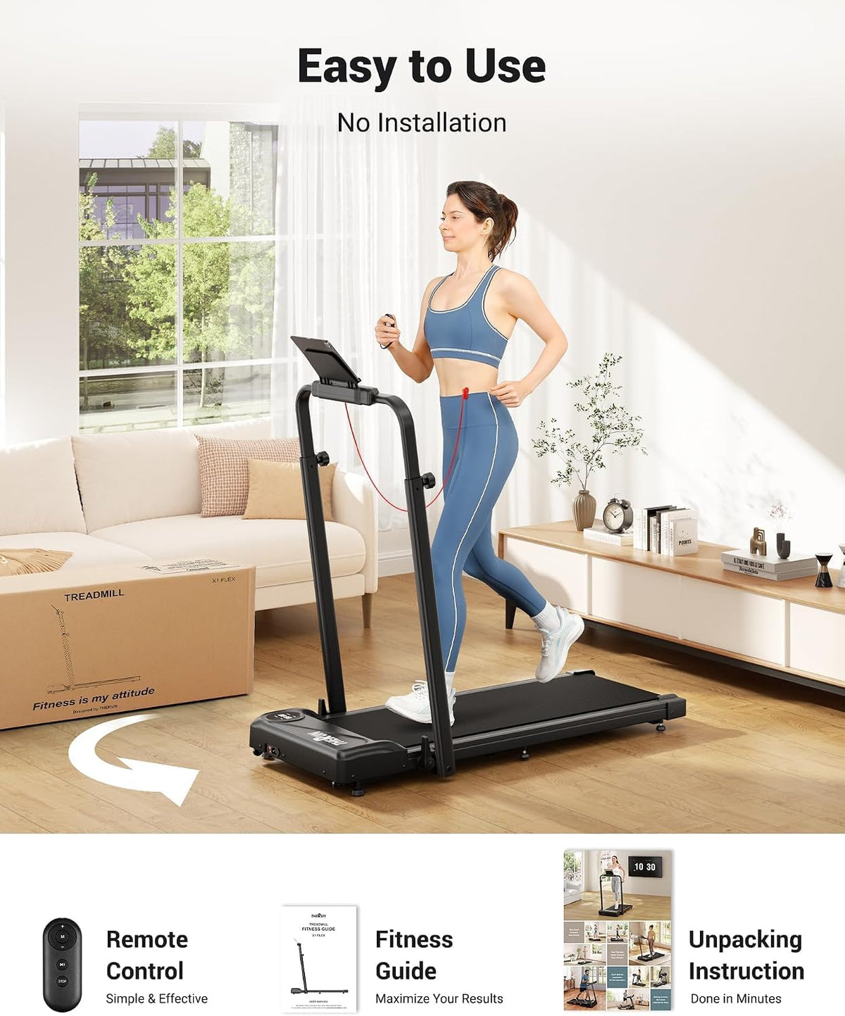 2 in 1 Under Desk Portable Treadmill H619