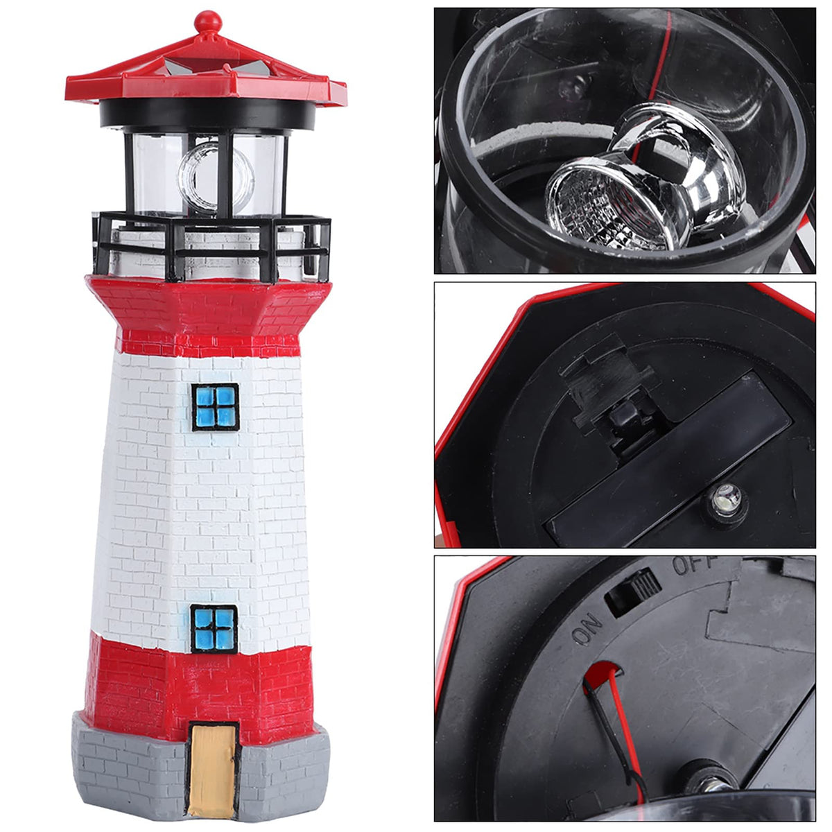 Solar Powered LED Lighthouse R675496