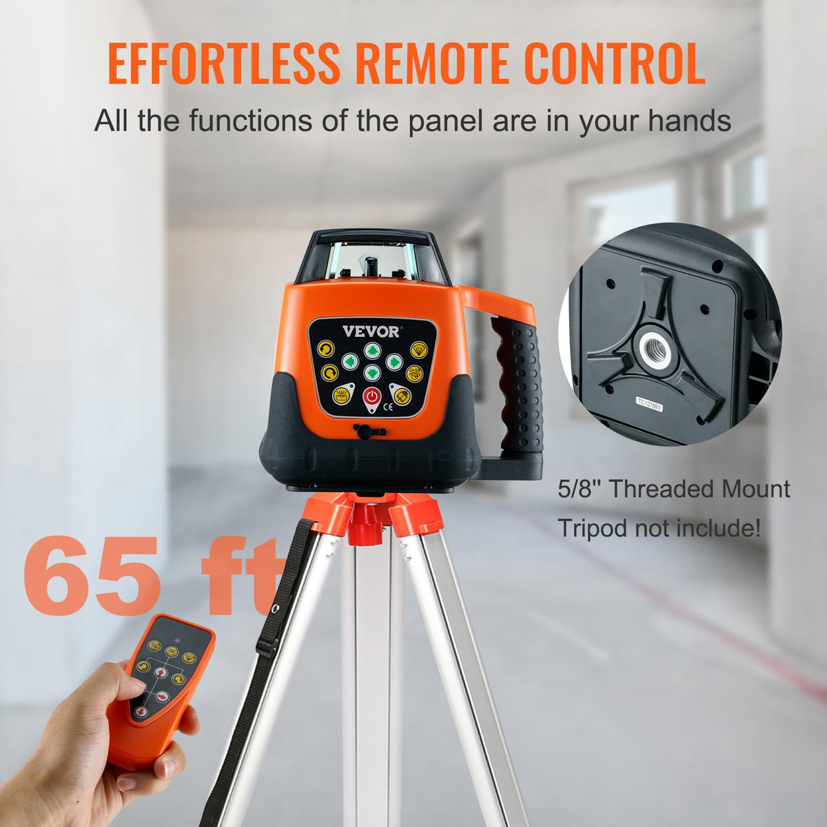 Green 360 Degree Self Leveling Rotary Laser Level Kit with Tripod & Staff I884