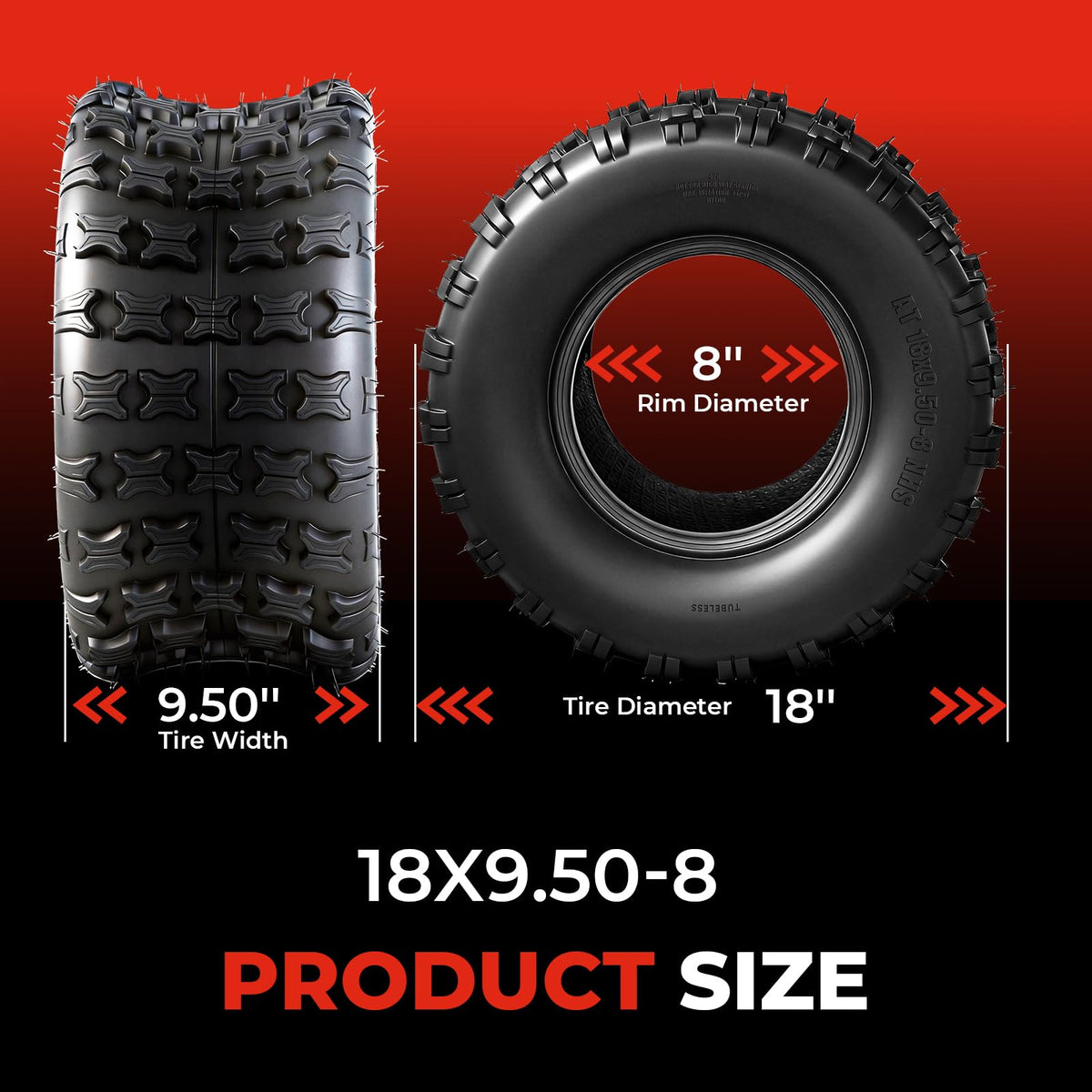 Set of 4 All Terrain ATV/UTV Tires K24053