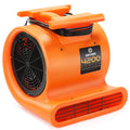 6pk 3 Speed 1 HP Orange Stackable Air Mover Floor Fan C770
