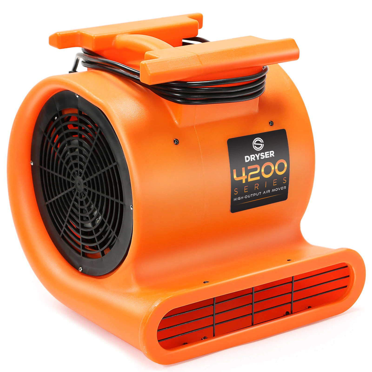 6pk 3 Speed 1 HP Orange Stackable Air Mover Floor Fan C770