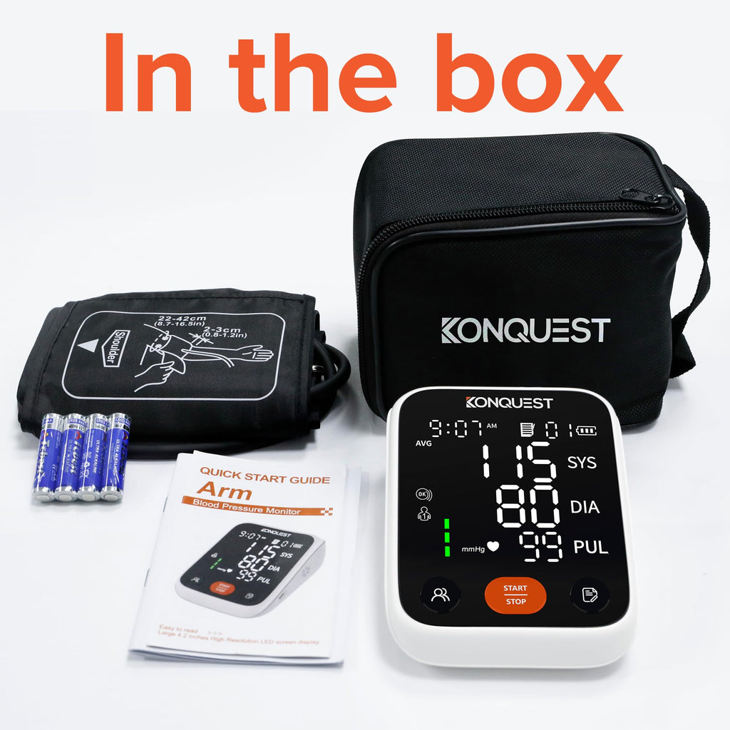 Upper Arm Blood Pressure Monitor with Adjustable Cuff V631