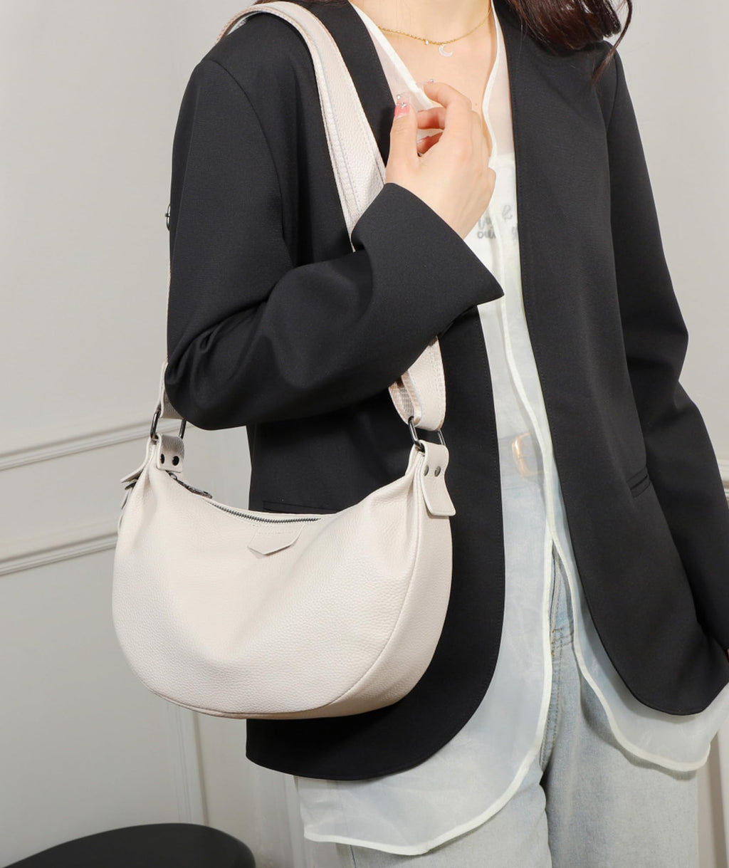 Genuine Leather Crossbody Shoulder Handbag I3715
