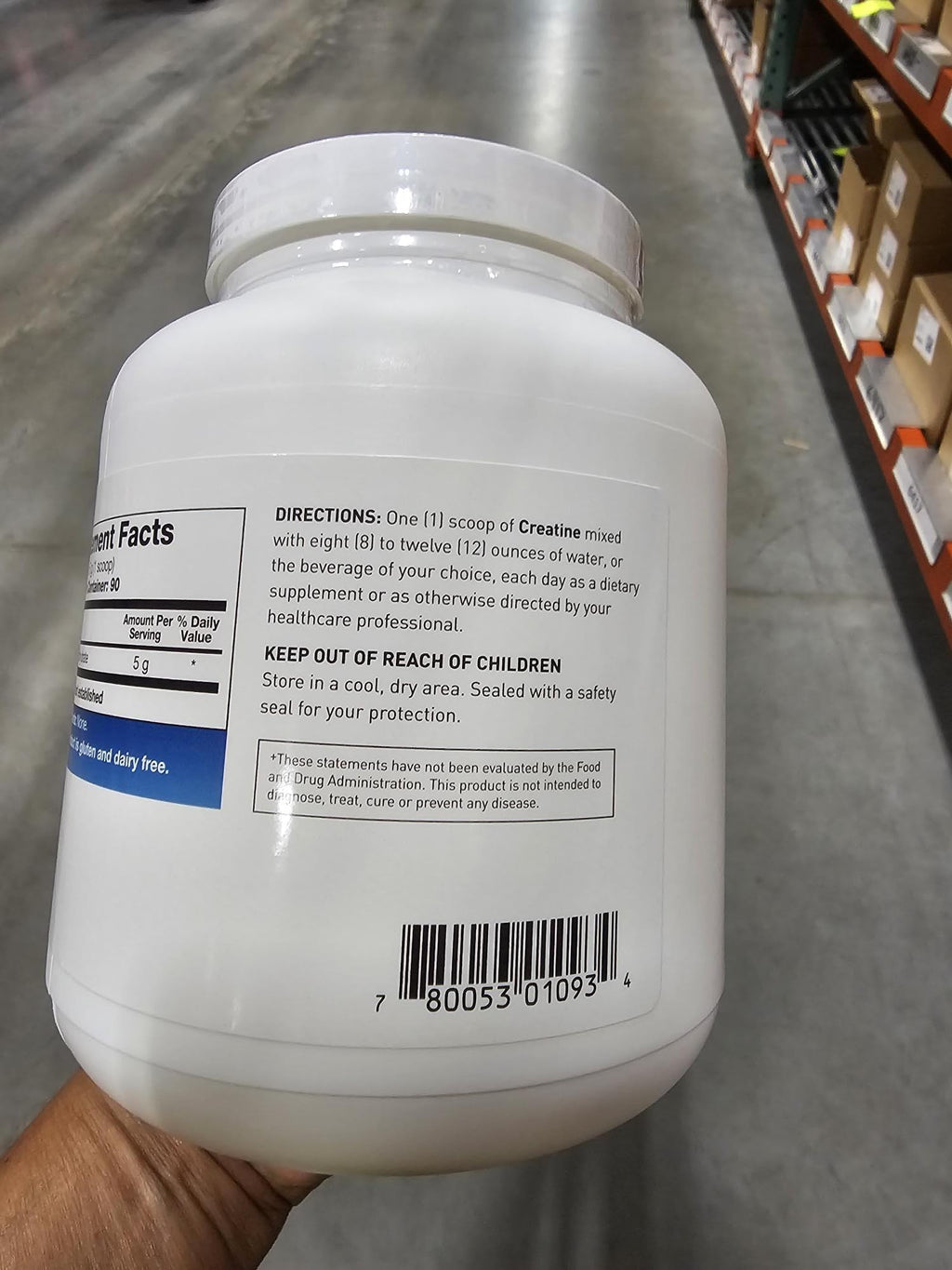 Creatine Monohydrate 5g Micronized Powder 15.9oz N4214