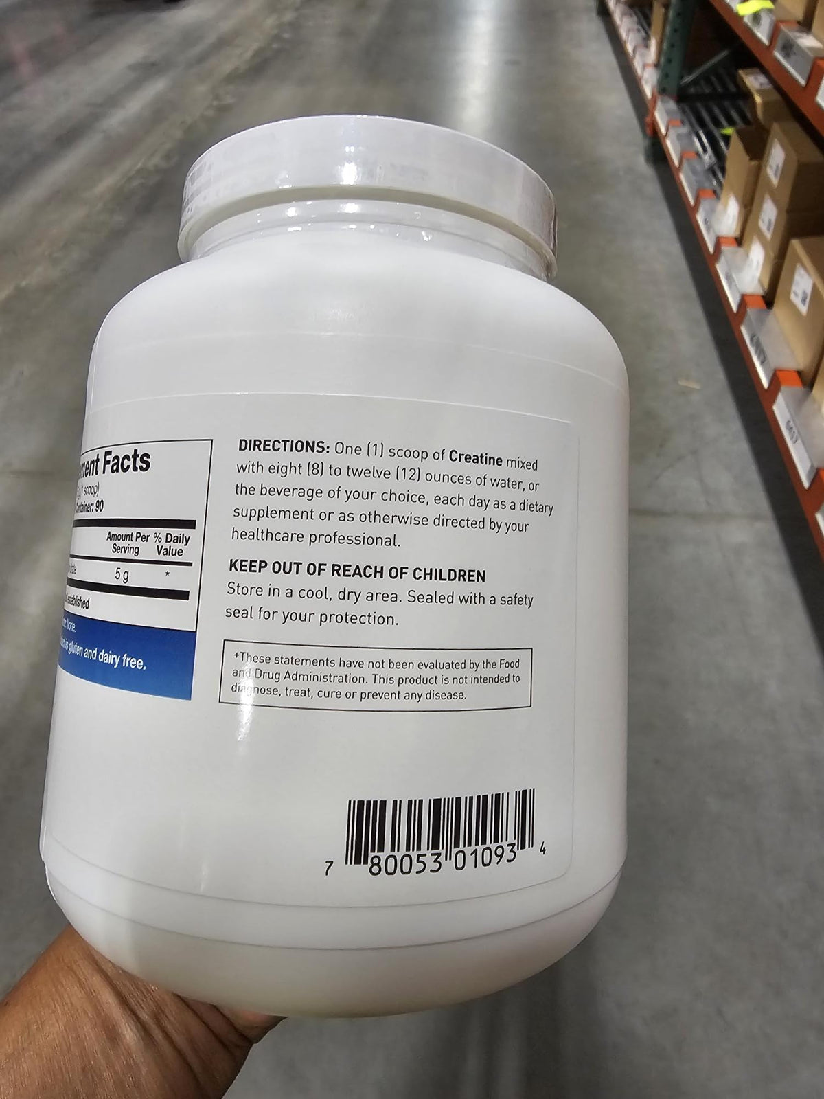 Creatine Monohydrate 5g Micronized Powder 15.9oz N4214