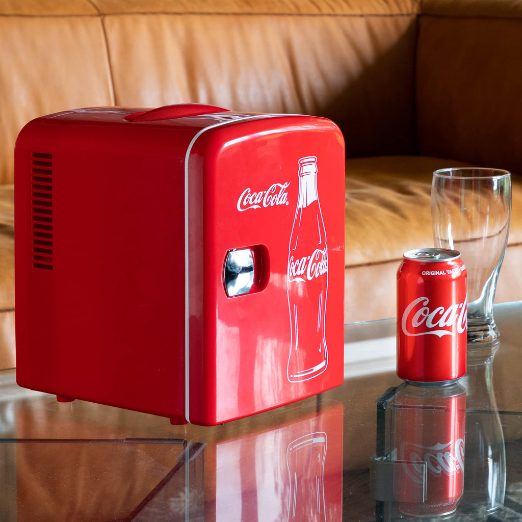 4L 6 Can Mini Fridge Portable Cooler Red G357340