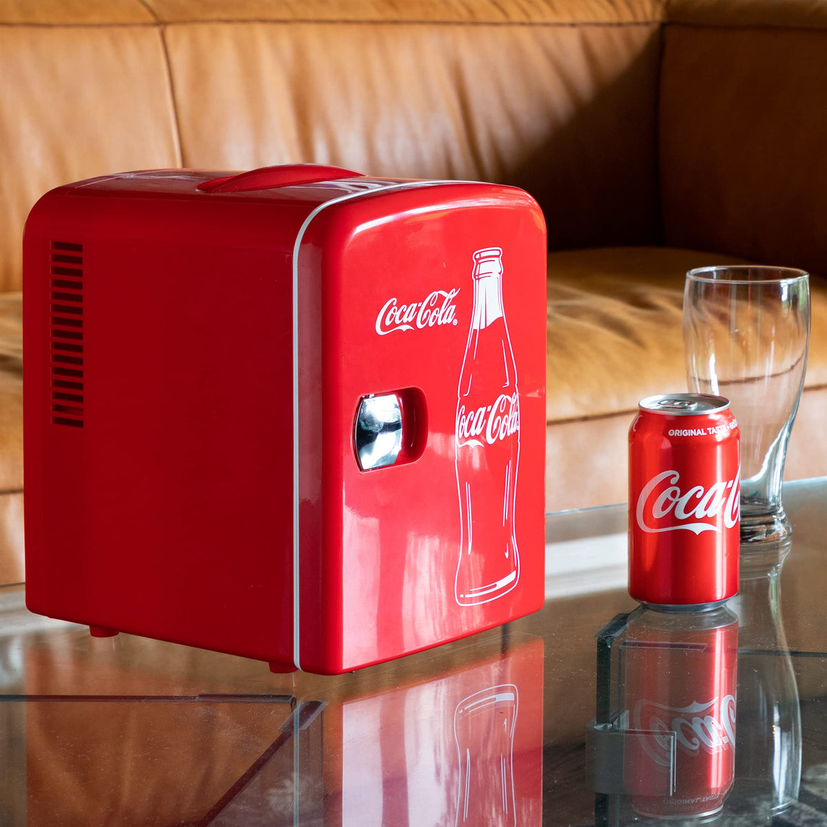 4L 6 Can Mini Fridge Portable Cooler Red G357340