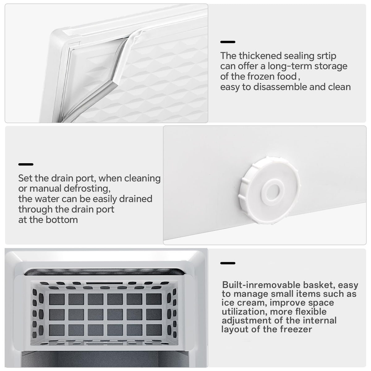 7.0 Cubic Feet White Chest Freezer J28222