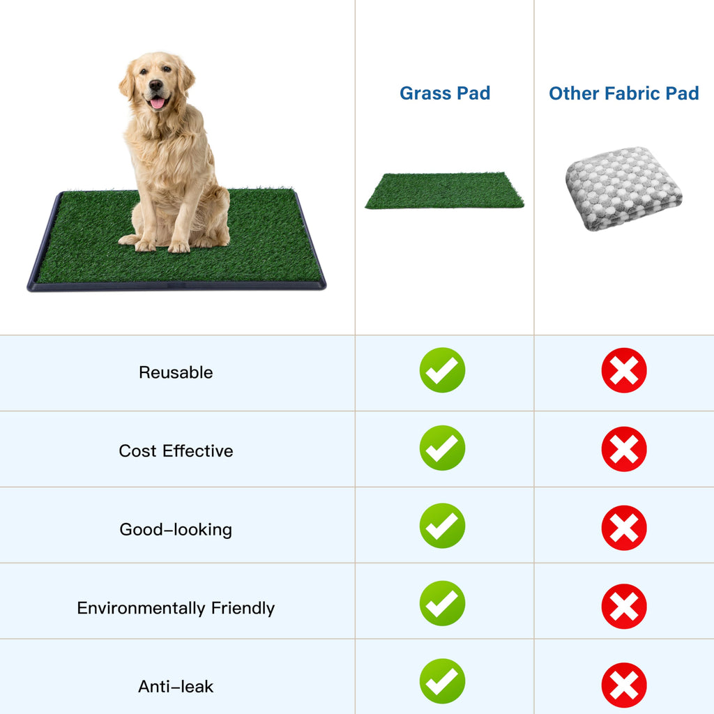 Artificial Grass Dog Potty Pad with Tray 20x30 inch Q624
