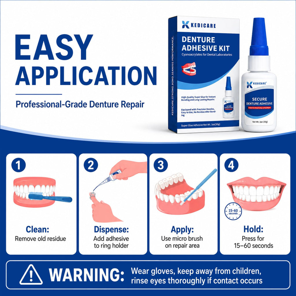 Denture Adhesive Kit 1oz Q3897