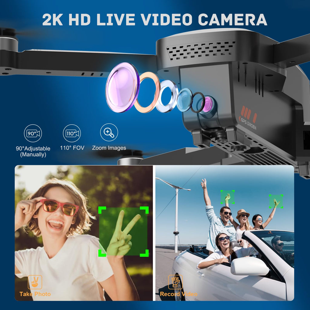 4K Camera Drone with GPS Auto Return Foldable 249g N783677