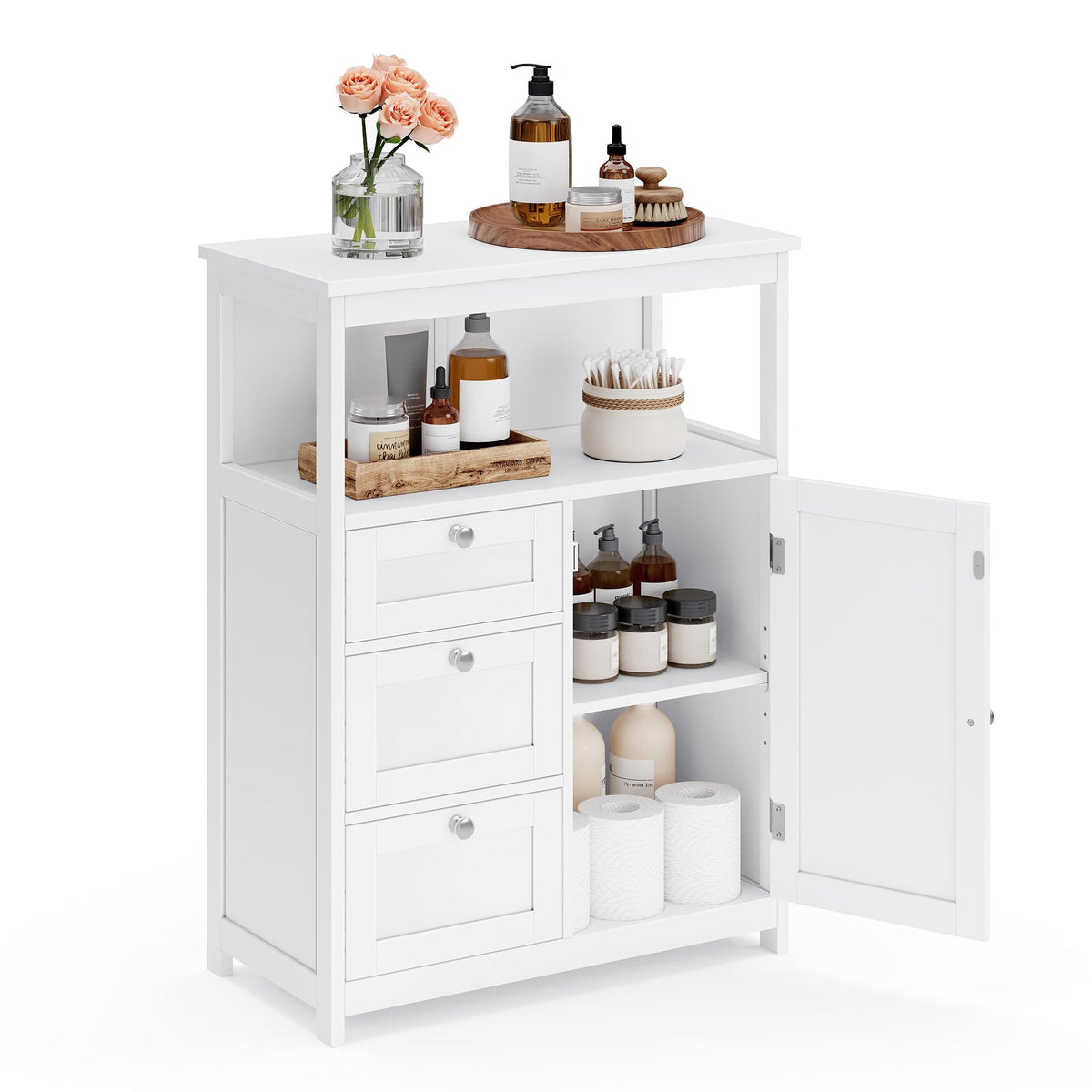 Bathroom Storage Cabinet with 3 Drawers D967946