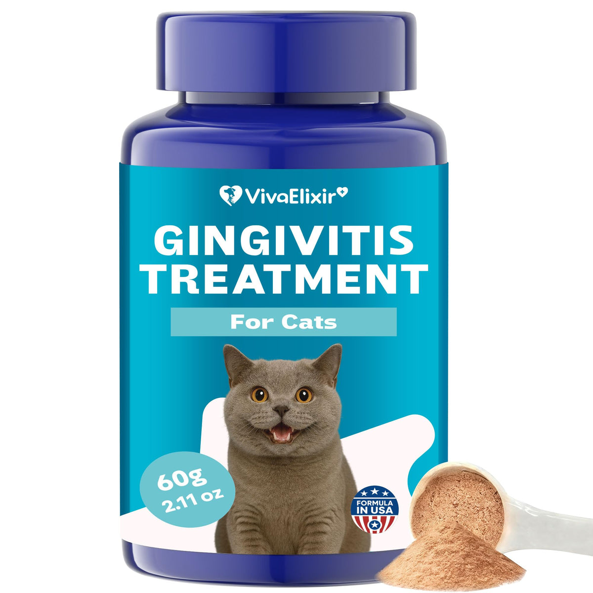 Chicken Flavor Cat Dental Care Powder 2.11 oz D18332