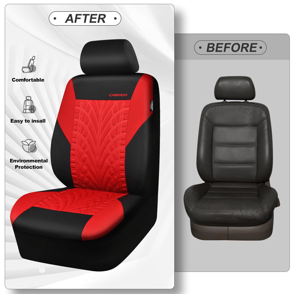 Car Seat Covers Full Sets Black Red H78742