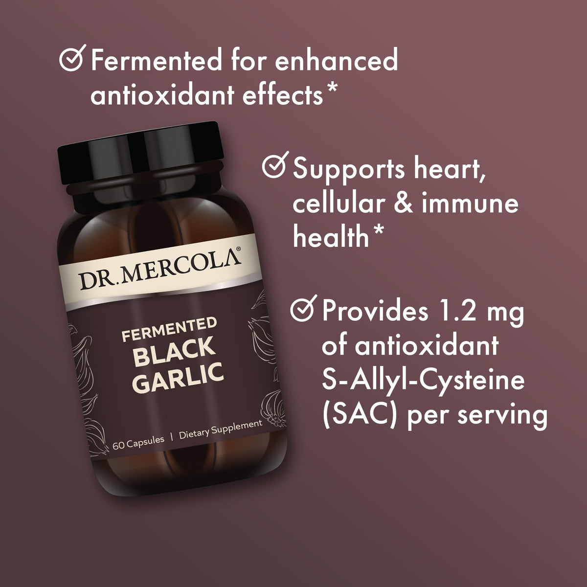 Fermented Black Garlic 60 Capsules D58118