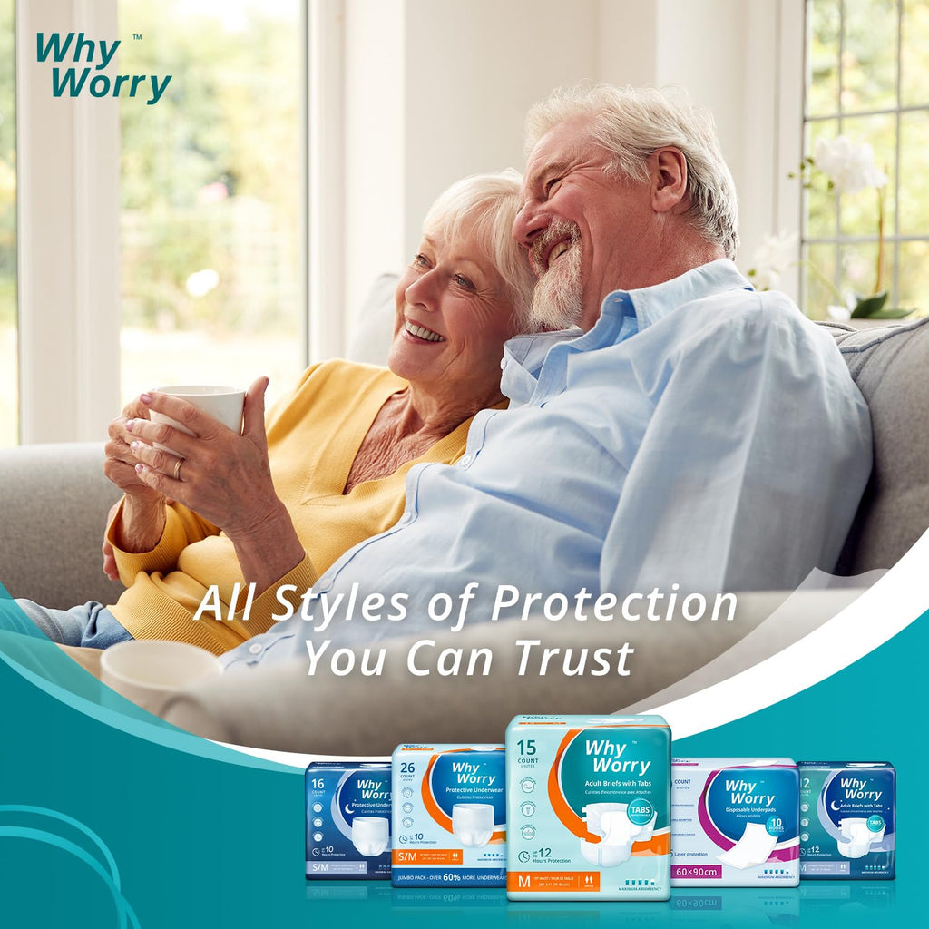 Adult Diapers with Tabs, Large, 15 Count X47475