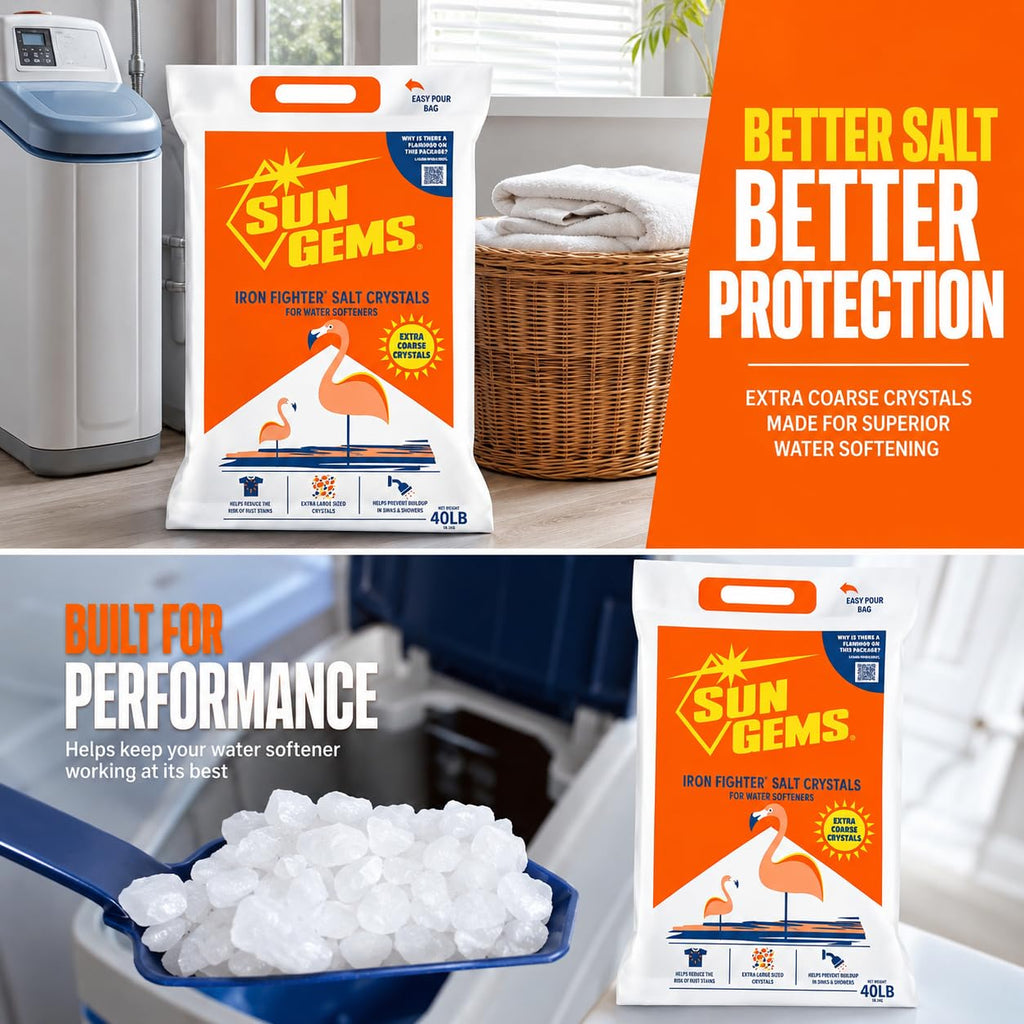 40 lb Extra Coarse Water Softener Salt Crystals T296714