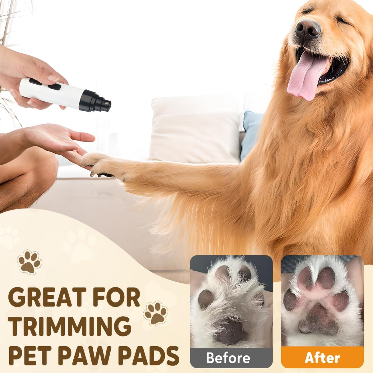 Dog Nail Trimmer with Replacement Grinding Heads Z42053