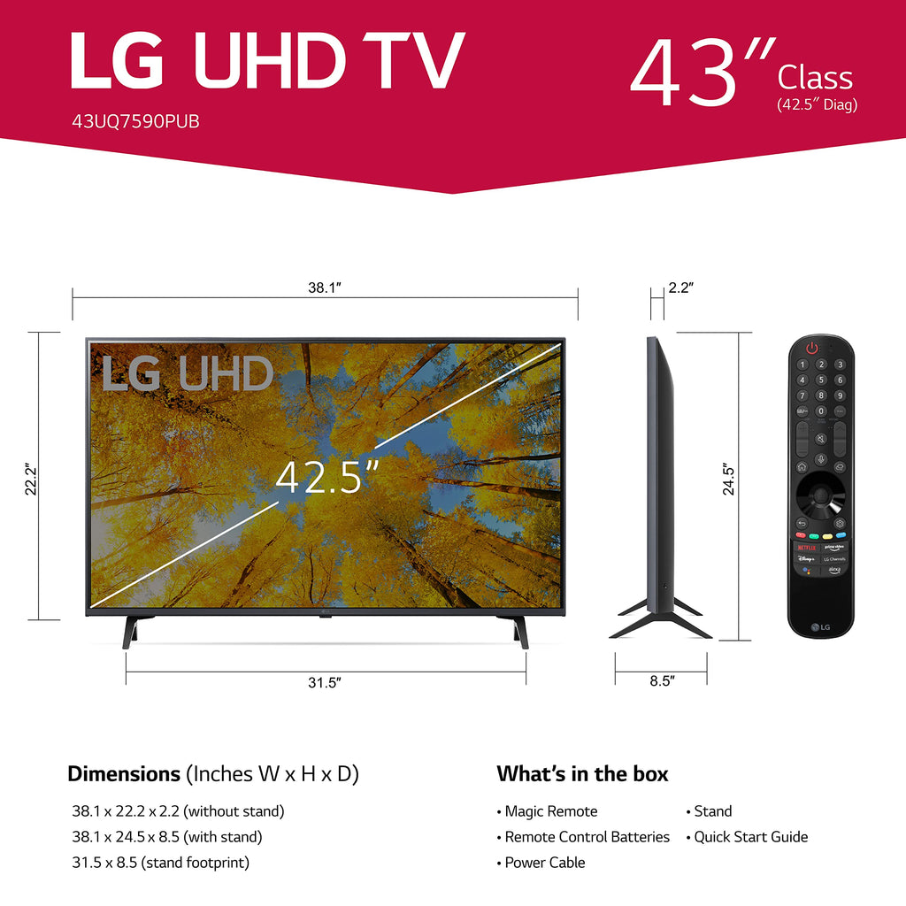 43” Black UHD TV Z3468