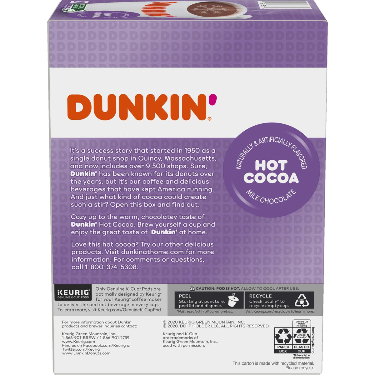 Milk Chocolate Hot Cocoa 22 Keurig Pods I310203