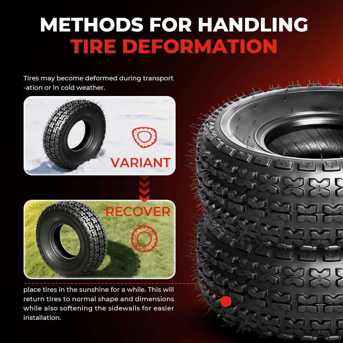 Set of 4 All Terrain ATV/UTV Tires K24053