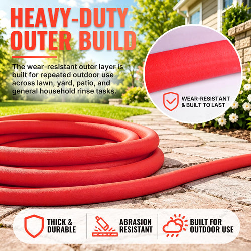 100FT 5/8" Garden Hose Brass Swivel Handle 600 PSI B443