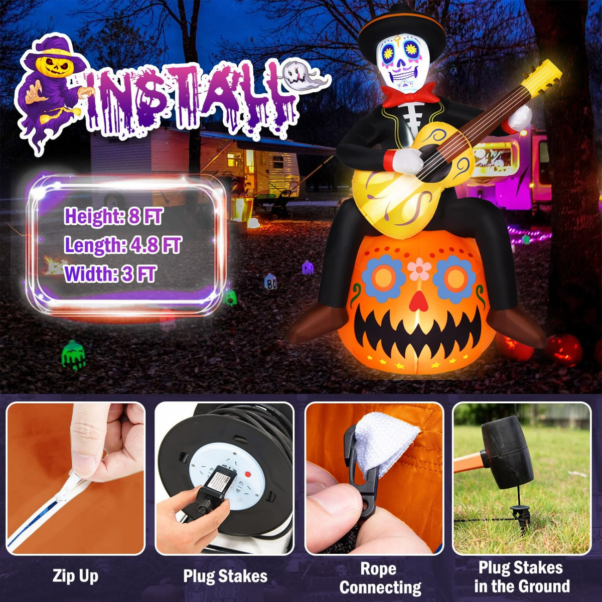 8 FT Outdoor Inflatables Decorations G3004
