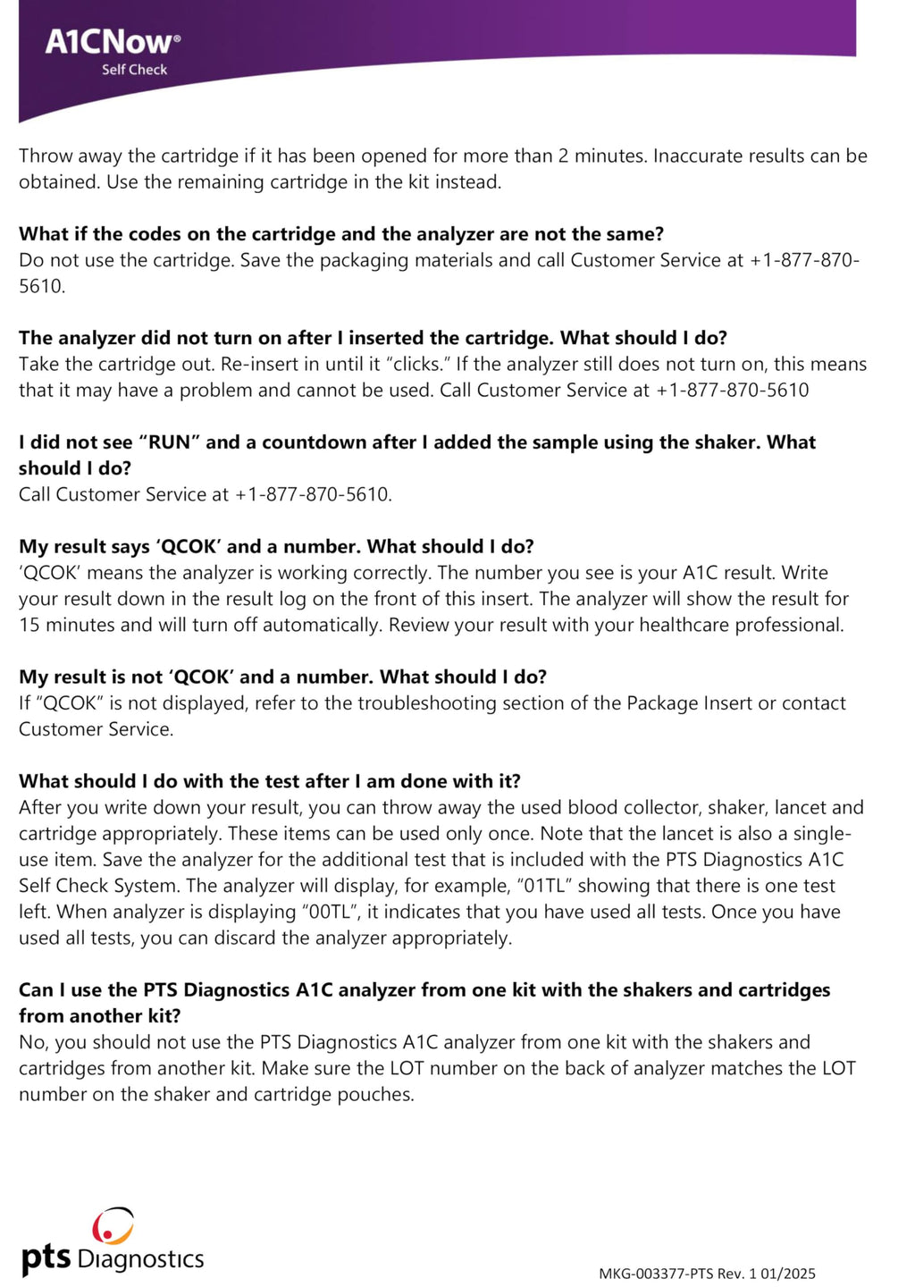 A1C Home Test O783