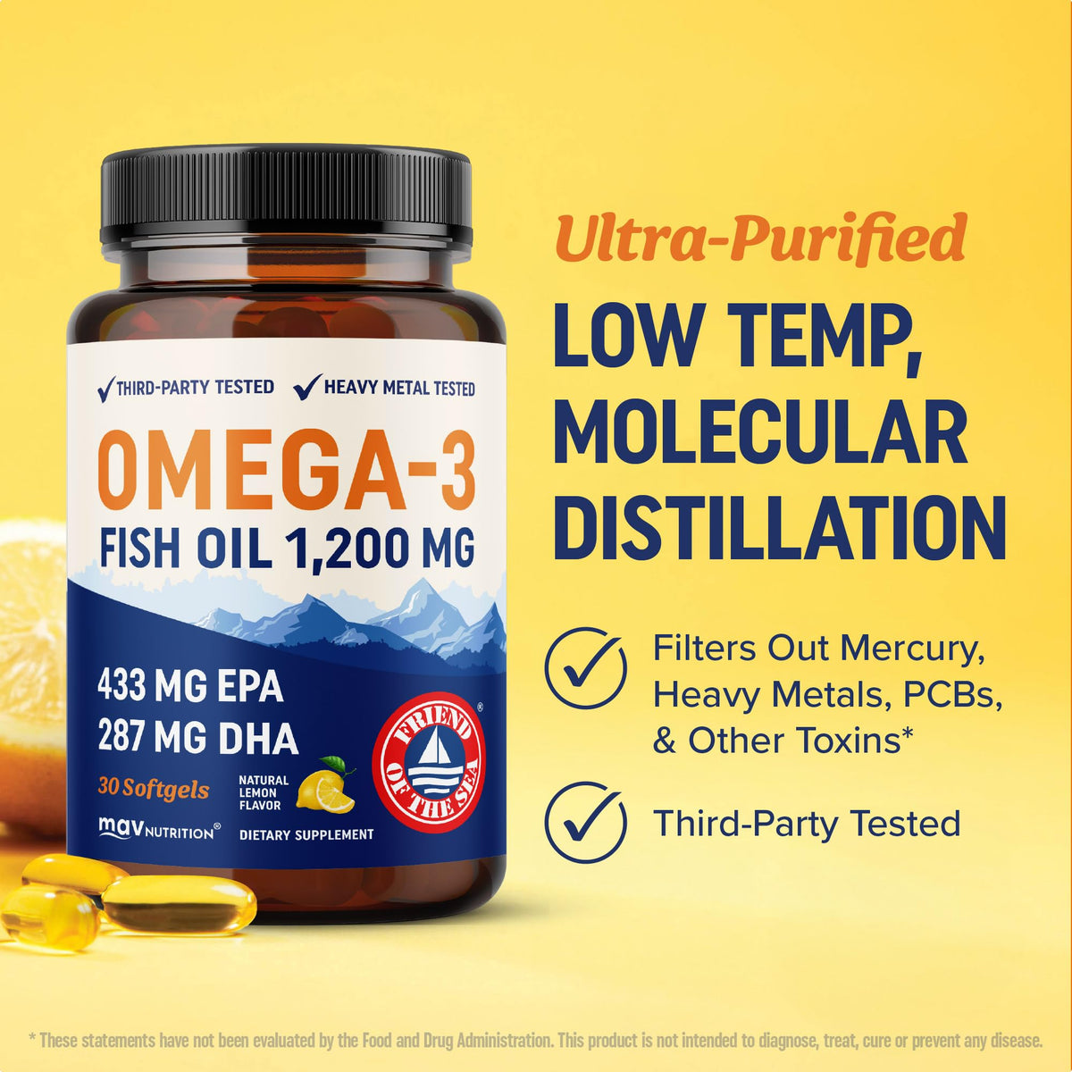 Omega 3 Fish Oil 1200 mg EPA & DHA B7688