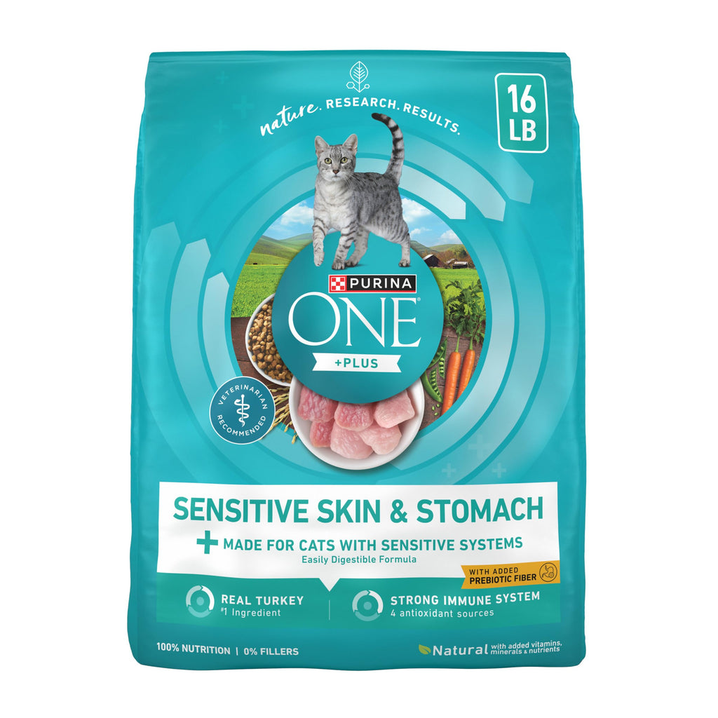 Sensitive Skin and Stomach Dry Cat Food 16 lb Bag Z792672