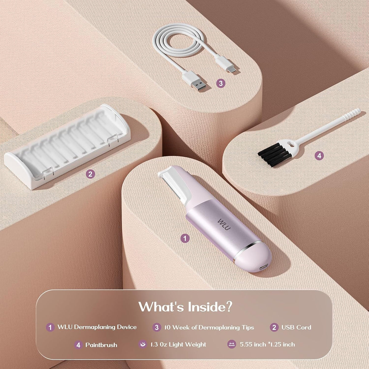 Lavender Purple Facial Razor X8004