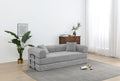 Light Gray Convertible Sleeper Sofa U4011